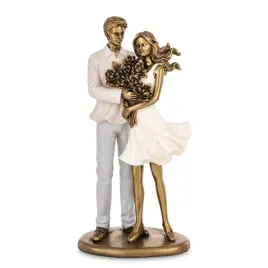 figurka-para-zakochani-kwiaty-bukiet-figura-zlota-kobieta-mezczyzna-ona-on