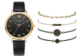 zestaw-zegarek-bransoletki-5w1-czarny-klasyczny-damski-elegancki-dla