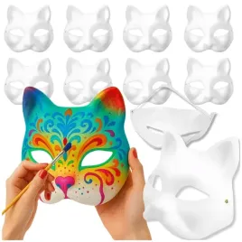 maska-kota-na-twarz-do-malowania-diy-hallowen-komplet-10-sztuk-maski