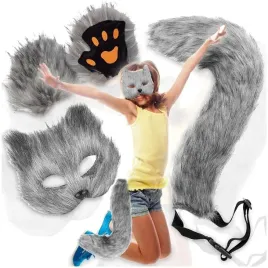 przebranie-kostium-wilk-szary-stroj-kota-zestaw-4-el-futro-maska