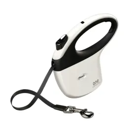flexi-smycz-automatyczna-dla-psa-one-tasma-5-m-kol-bialy-z-blokada