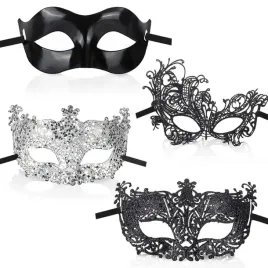 4x-czarna-wenecka-meska-maska-przebranie-bal-karnawalowy-sylwester