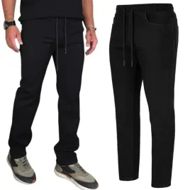 spodnie-meskie-jeansowe-dlugie-czarne-proste-rozciagliwe-pas-z-gumka