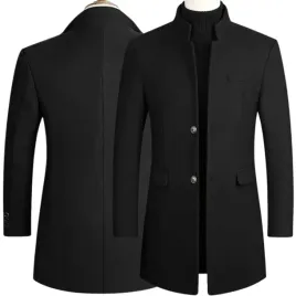 plaszcz-meski-krotki-ze-stojka-jesienny-elegancki-czarny-jednorzedowy