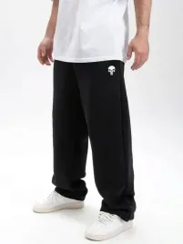 spodnie-dresowe-baggy-meskie-szerokie-bawelniane-czarne-marvel