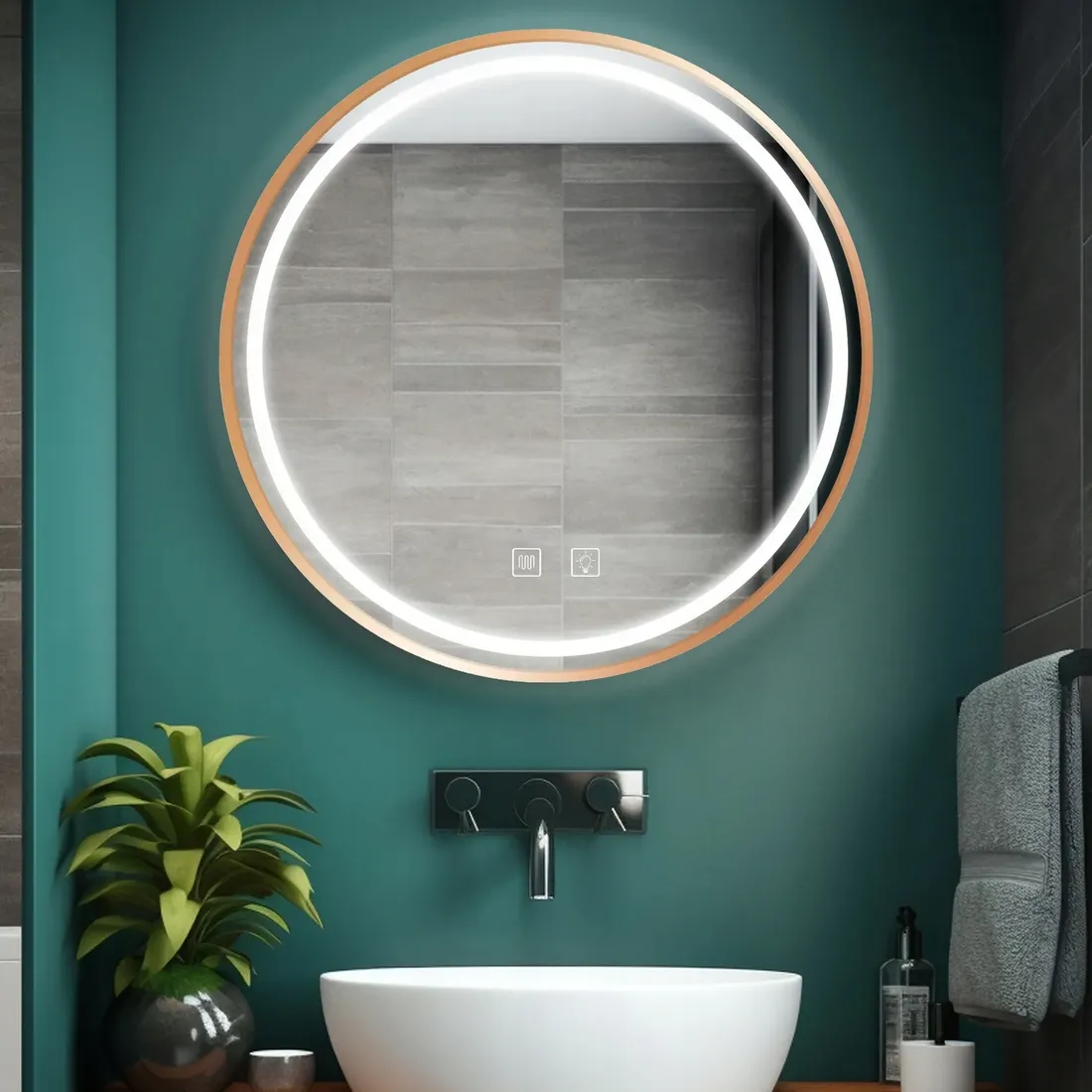 lustro-led-mmj-brush-gold-70cm-stan-nowy