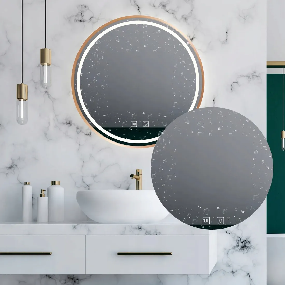 lustro-led-mmj-brush-gold-70cm-stan-nowy
