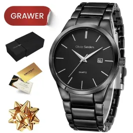 czarny-zegarek-meski-tytanowy-na-reke-na-bransolecie-sportowy-na