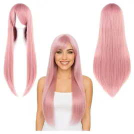 peruka-damska-rozowa-dlugie-wlosy-proste-80cm-cosplay-przebranie