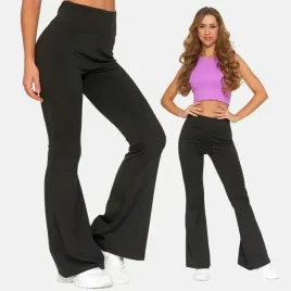 legginsy-damskie-z-rozszerzana-nogawka-rozkloszowane-dzwony-czarne