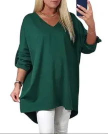 tunika-bluzka-plus-size-bawelna-v-dekolt-xl-xxl-rekaw-3-4-703