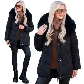 lexi-klasyczna-luzna-kurtka-damska-pikowana-kaptur-z-futerkiem-czarny