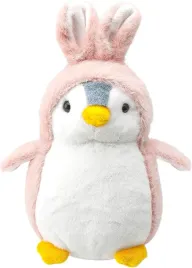 pluszowa-maskotka-pingwin-z-rozowymi-uszkami-krolika-zabawka-dla-dzieci