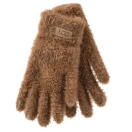 rekawiczki-damskie-cieple-wygodne-brazowe-z-welna-futerko-alpaka