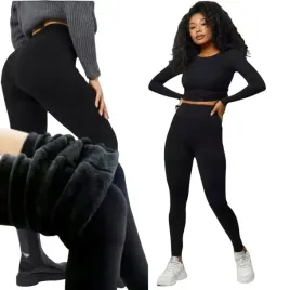 leginsy-zimowe-ocieplane-damskie-z-futerkiem-cieple-grube-s-m-polar