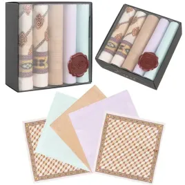 5x-eleganckie-chusteczki-do-nosa-poszetki-bawelniane-zestaw-w-pudelku