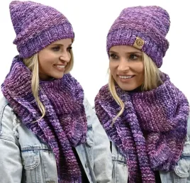 gruby-modny-kobiecy-zestaw-zimowy-melanzowy-wz2