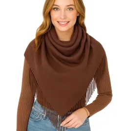 chusta-damska-szal-zimowa-jesienna-szalik-brazowa-gladka-braz