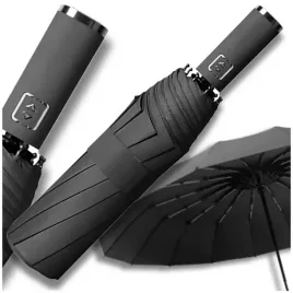 automatyczna-skladana-parasolka-parasol-wlokno-pokrowiec-czarny