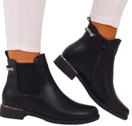 czarne-botki-damskie-sztyblety-plaskie-skora