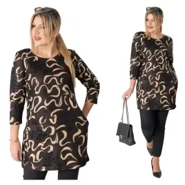 tunika-damska-elegancka-bluzka-3-4-rekaw-polski-producent-duze