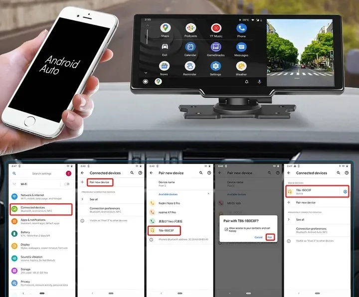 monitor-samochodowy-radio-android-auto-carplay-nawigacja-usb-wifi