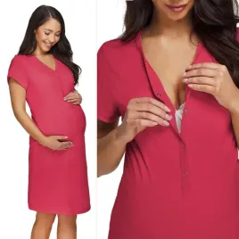 bawelniana-koszula-do-karmienia-porodu-ciazowa-rozpinana-gleboko-na