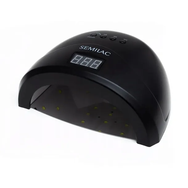Semilac All Black Lampa LED+UV 24W/48 24 W czarny