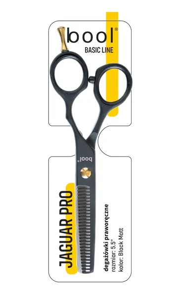 Bool Jaguar PRO degażówki fryzjerskie czarne 5,5