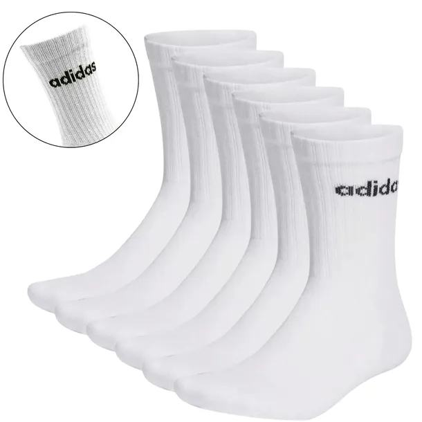 Adidas SKARPETY SKARPETKI KOLOR BIAŁY 6PAK 37-39 6PAR