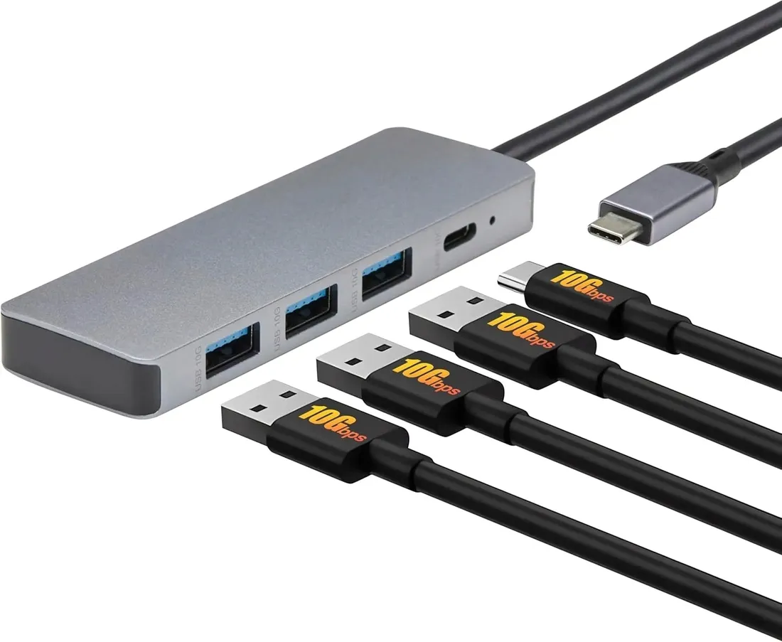 amazon-basics-usb-hub-dock-usb-3-2-3-1-10gbps-1x-usb-c-3x-usb-a-stan-nowy