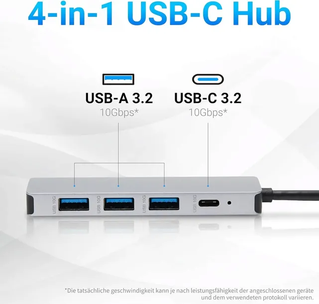 amazon-basics-usb-hub-dock-usb-3-2-3-1-10gbps-1x-usb-c-3x-usb-a-stan-nowy-kod-producenta-b0cg53lvzb