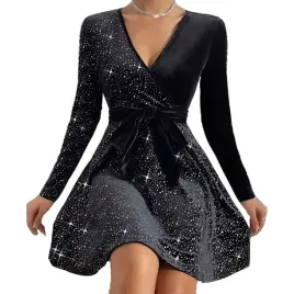 sukienka-damska-wieczorowa-elegancka-polyskujaca-blyszczaca-czarna