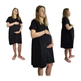 koszula-nocna-ciazowa-do-porodu-bawelniana-krotki-rekaw-rozmiar-m