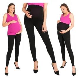 eleganckie-spodnie-ciazowe-legginsy-czarne-bawelniane-wysoki-stan-xxl