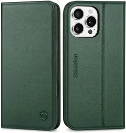 shieldon-naturalne-etui-skorzane-do-iphone-16-pro-rfid-z-klapka-zielone
