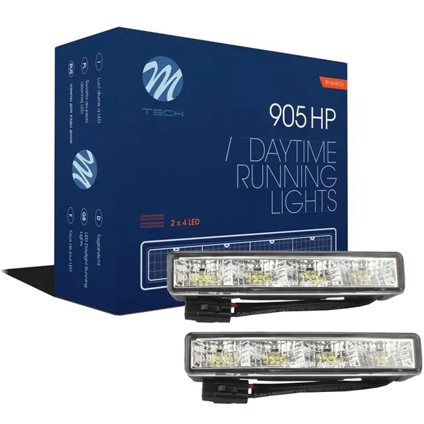 ŚWIATŁA DO JAZDY DZIENNEJ DRL LED Z HOMOLOGACJĄ 12V 24V PROSTE 12,5 CM KPL.