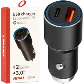 ladowarka-samochodowa-szybkie-ladowanie-usb-c-usb-38w-12v-24v-amio-02934