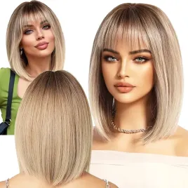 peruka-damska-bob-blond-ombre-proste-wlosy-z-grzywka-syntetyczne-35-cm-wig