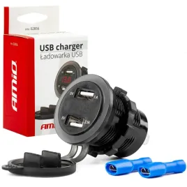 gniazdo-samochodowe-2x-usb-ladowarka-woltomierz-12v-24v-wodoodporne-2-1a-1a