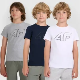 koszulka-chlopieca-4f-zestaw-3-pak-t-shirt-krotki-rekaw-z-logo-bawelna-164