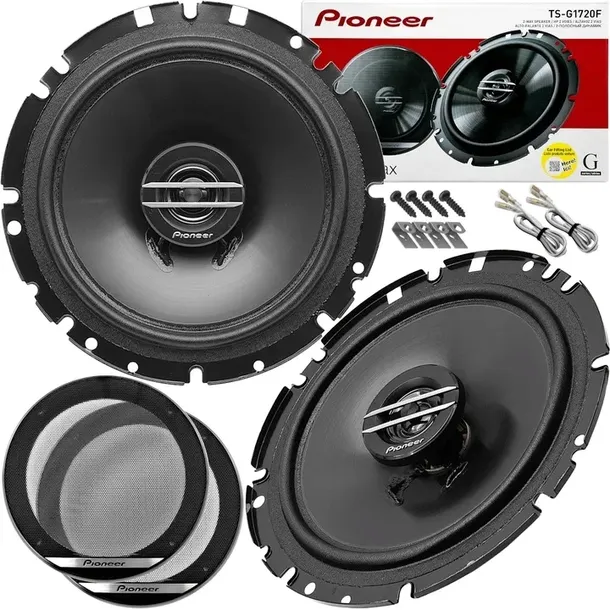 2x MOCNE Głośniki samochodowe PIONEER TS-G1720 165mm 300W + MASKOWNICE