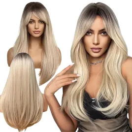 peruka-damska-dlugie-blond-ombre-wlosy-proste-z-grzywka-syntetyczne-63-cm