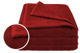 recznik-bawelniany-kapielowy-recznik-hotelowy-chlonny-czerwony-50x100