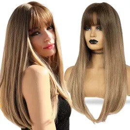 peruka-damska-dlugie-brazowe-wlosy-proste-z-grzywka-syntetyczne-63cm-czepek