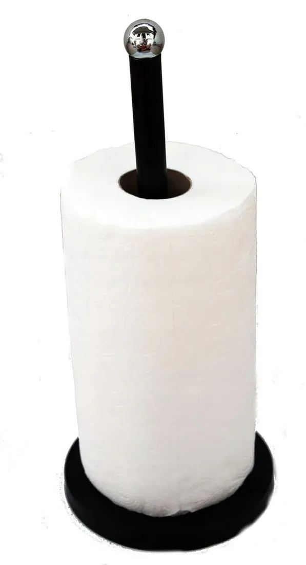 stojak-kuchenny-lazienkowy-na-papier-recznik-papierowy-czarny-stabilny-1535-stan-nowy
