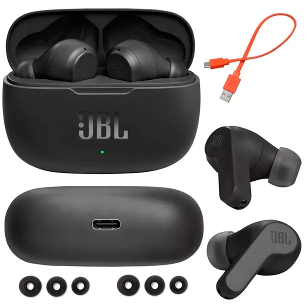 SŁUCHAWKI BEZPRZEWODOWE BT WAVE 200 TWS BLACK SPORT DOSZUNE