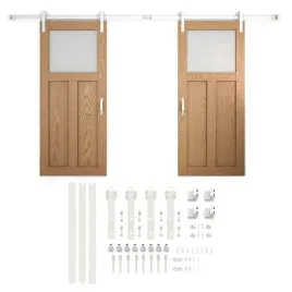 system-do-drzwi-przesuwnych-2-skrzydla-bialych-z-szyna-z-litego-metalu-3m