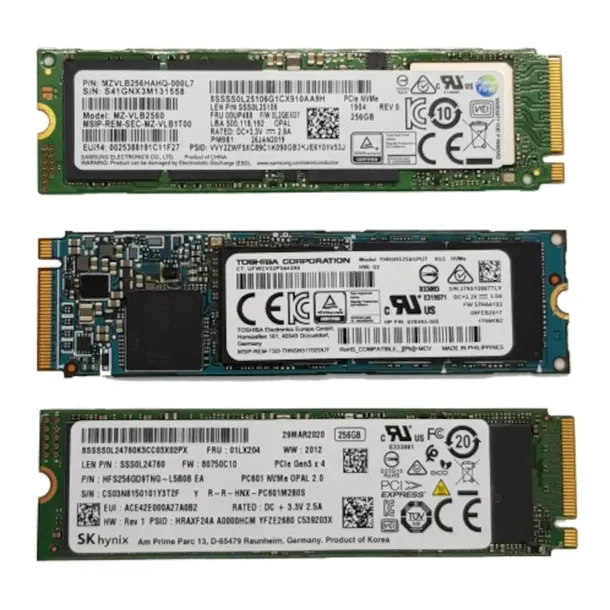 Dysk SSD 256GB NVMe M.2 Mix WD Toshiba Kioxia SK Hynix Patriot Samsung Inne