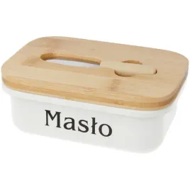 maselniczka-pojemnik-metalowy-z-pokrywka-na-maslo-z-nozem-bambus-biala